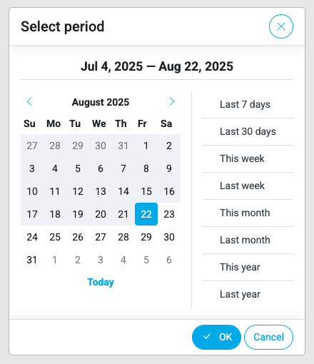 selectDateRange Example  Image