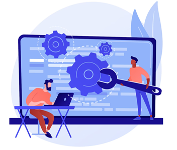 "Big Picture" Software Development with the Time to Work App