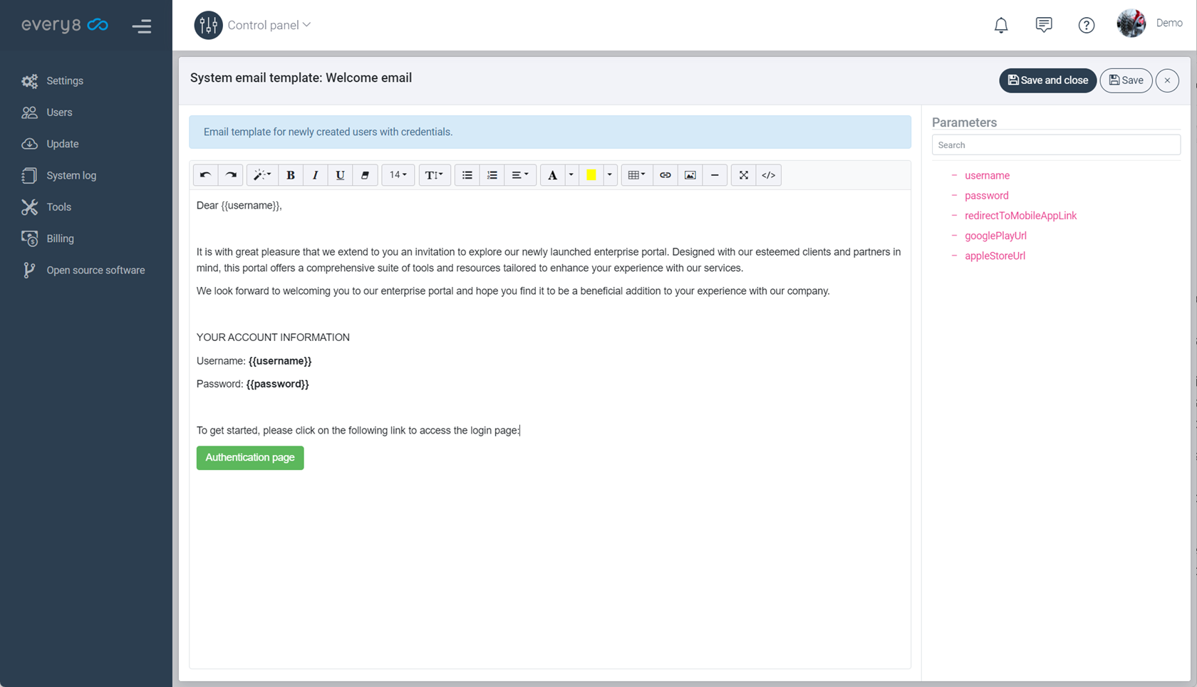 Administration Workshop: Standard Email Templates Administration Workshop: Standard Email Templates