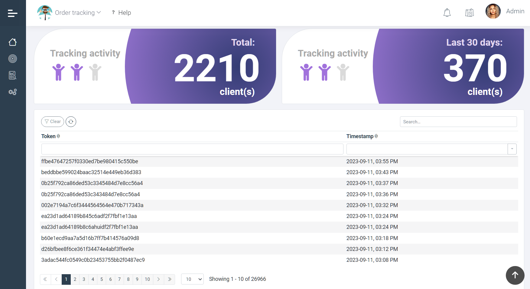 The Every8.Cloud Order tracking App The Every8.Cloud Order tracking App