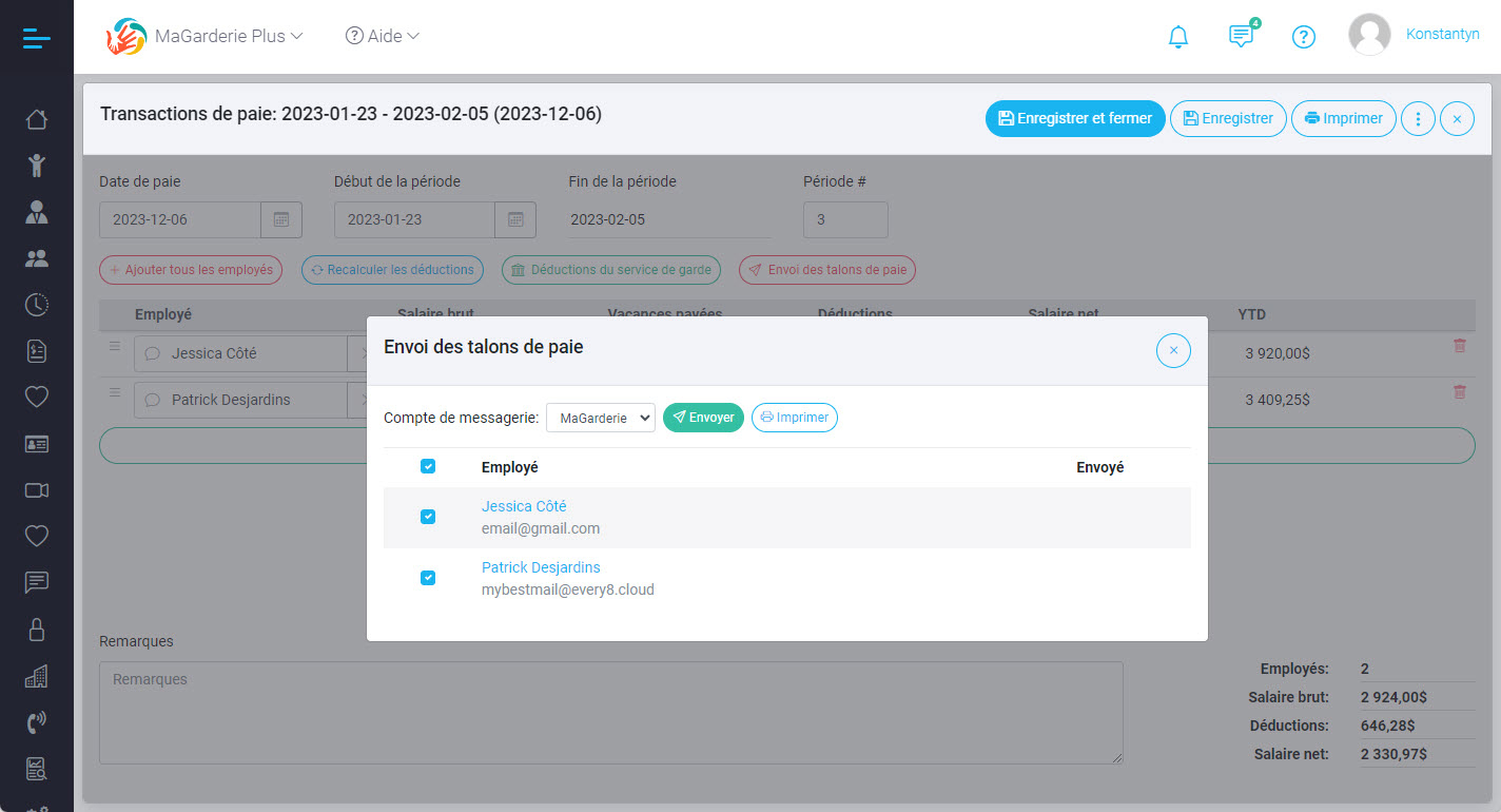 More enhancements to the payroll calculation module.